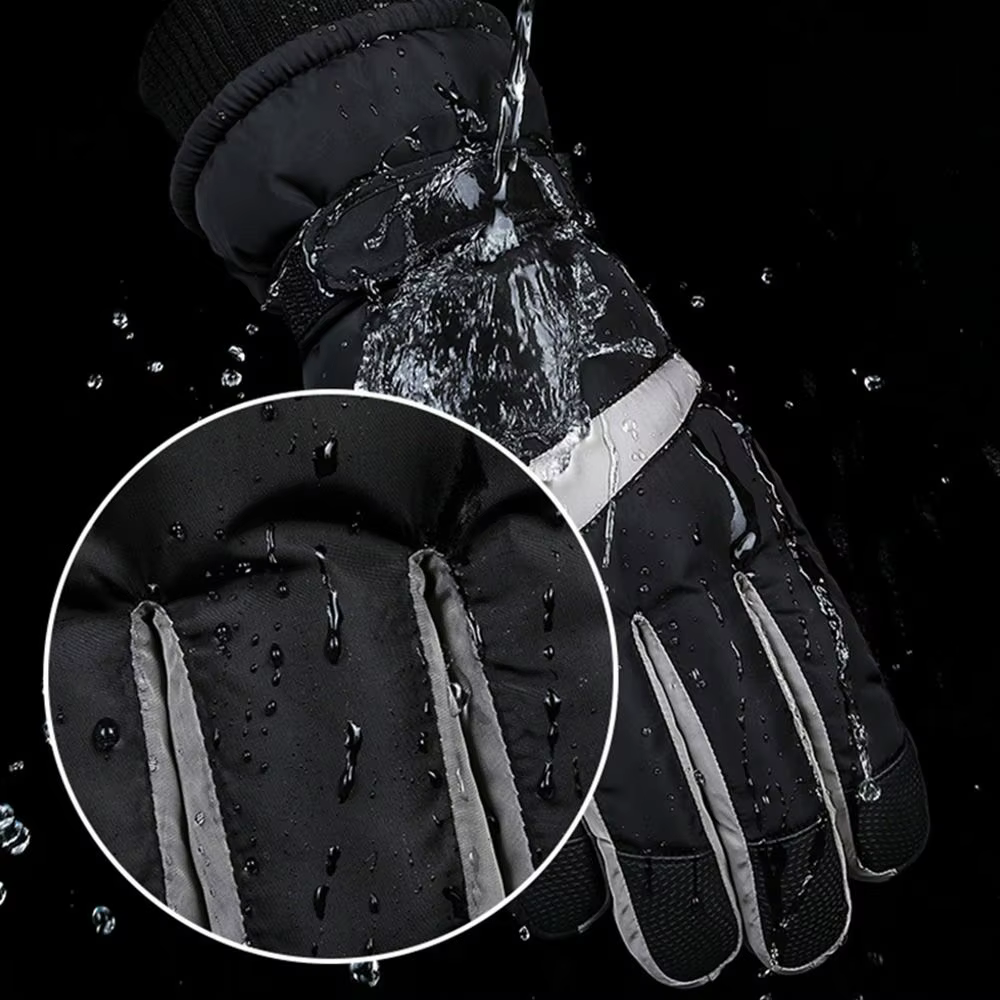 Guantes de lana ajustables para pantalla táctil en uso exterior