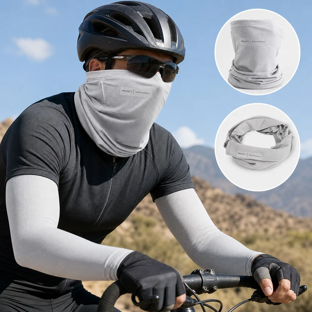 Mangas Ciclismo UV reflectantes transpirables para senderismo y viajes - imagen 5