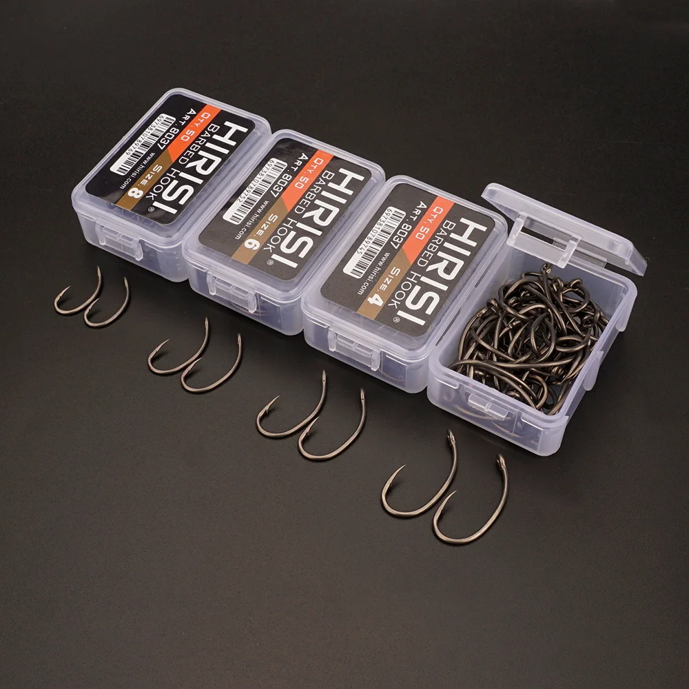 Hirisi Anzuelo de pesca acero inoxidable PTFE con micropúas - imagen 3