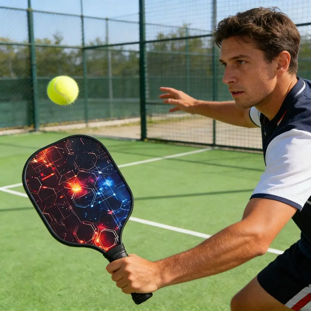 Juego infantil listo para empezar: pala, pelota y bolsa