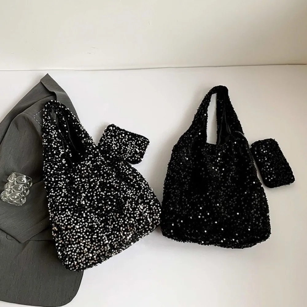Bolso bandolera con lentejuelas gran capacidad para mujer - imagen 3