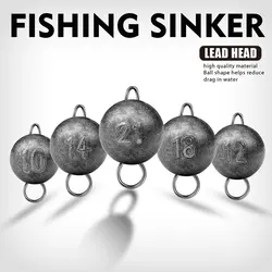 FREE FISHER Plomos Dropshot redondos con esmerillón y cabeza jig