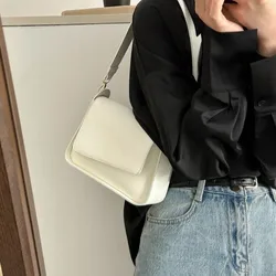Bolso bandolera cuadrado vintage de piel sintética y gran capacidad