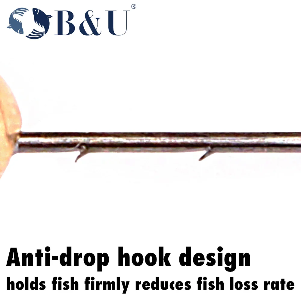 B & U Micro Jig Head – Anzuelos de cobre para vinilo y finesse - imagen 3