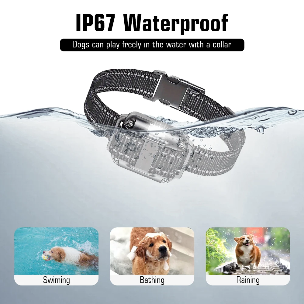 Collar adiestramiento perro con mando remoto y pitido resistente agua - imagen 2