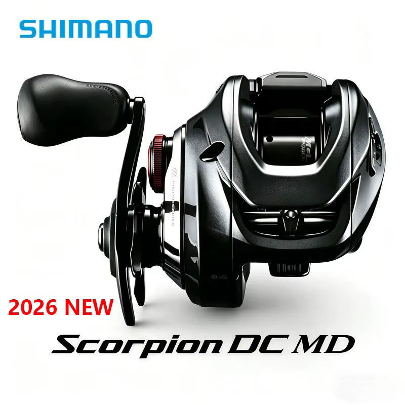 Carrete Giratorio Shimano Scorpion DC Silent MD200 para Black Bass