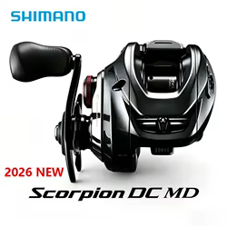 Carrete Giratorio Shimano Scorpion DC Silent MD200 para Black Bass