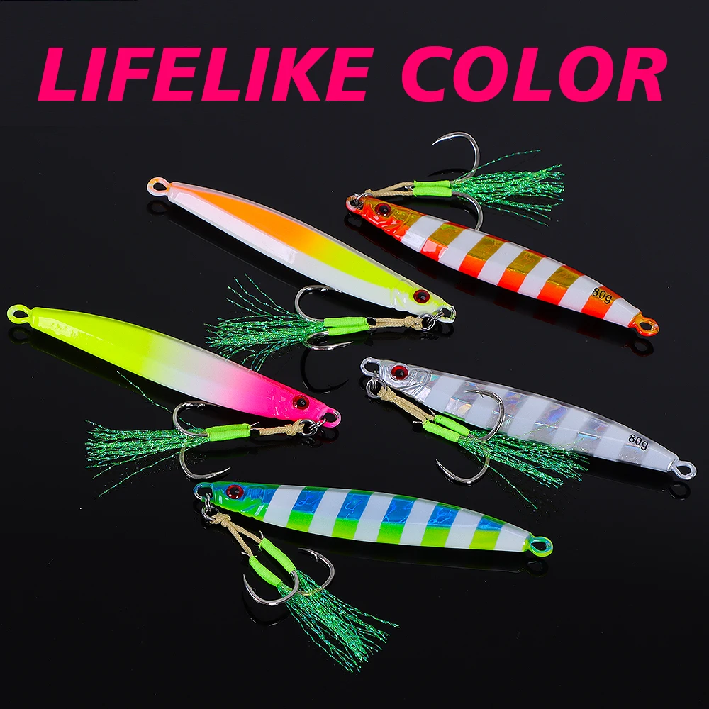 TOLU Señuelo Jigging Rápido Recubrimiento Láser Luminoso para Mar - imagen 5