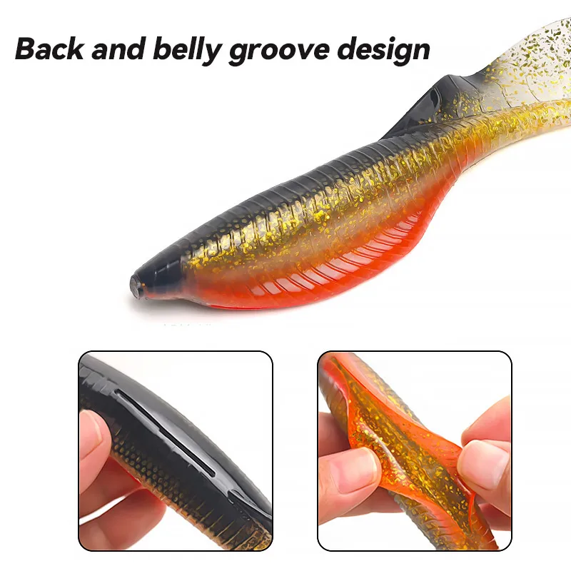 Swimbait Bazooka cola grande hundible shad para carpa y lubina