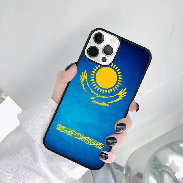 Funda para Teléfono con la Bandera de Kazajistán iPhone