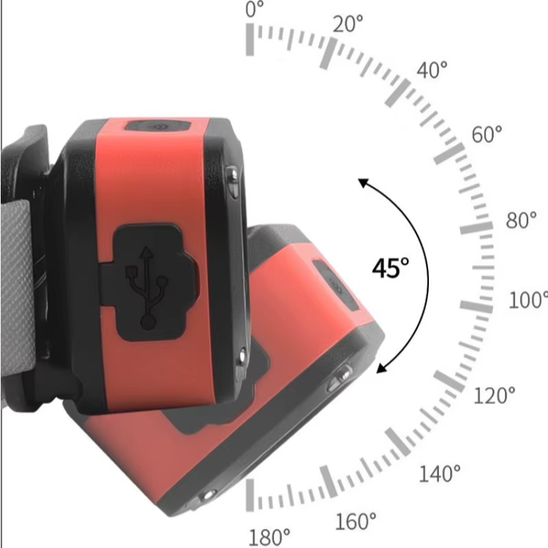 Frontal LED recargable 3 modos – Iluminación pesca nocturna - imagen 3