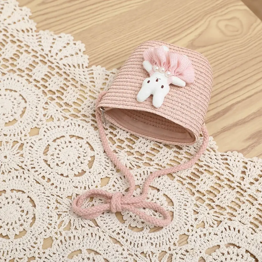 Bandolera infantil mini tejida conejito al hombro cruzada - imagen 4