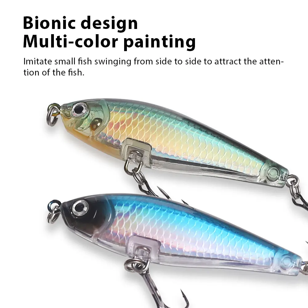 Hanlin Minnow 7cm Wobbler biónico para lubina flotante - imagen 4