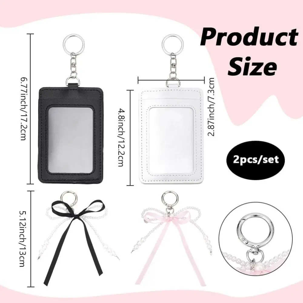 Portafotos decorativo PU suave con lazo y funda para tarjetas INS - imagen 5