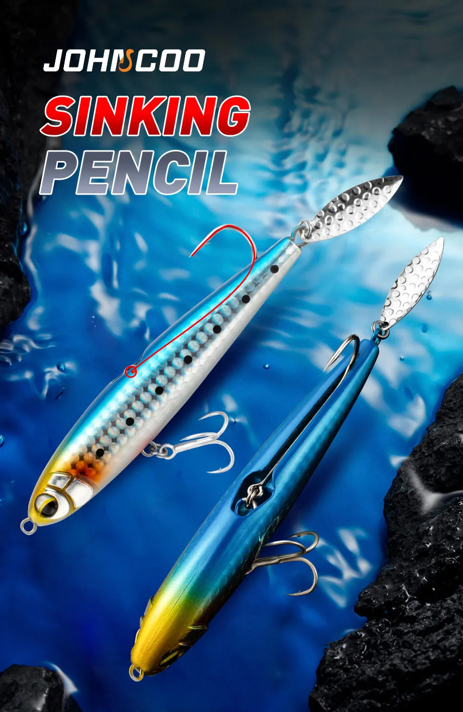 JOHNCOO señuelo de pesca tipo lápiz