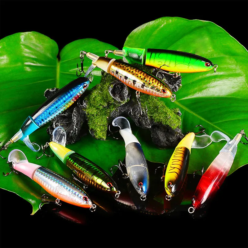 Señuelo Popper 13g Giratorio para Pesca en Superficie Duro - imagen 2