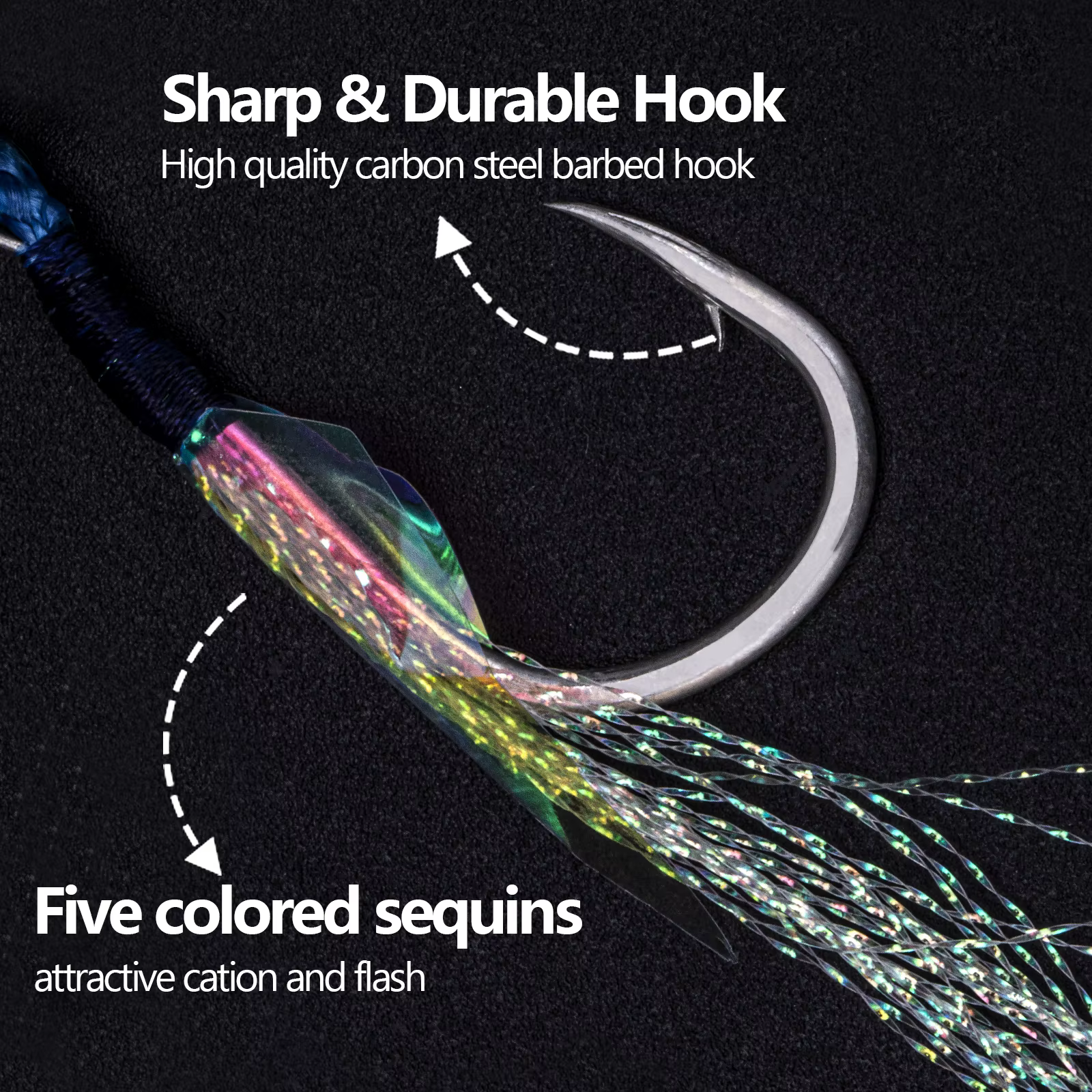 Cebo calamar luminoso con anzuelo – Jigging agua salada - imagen 4