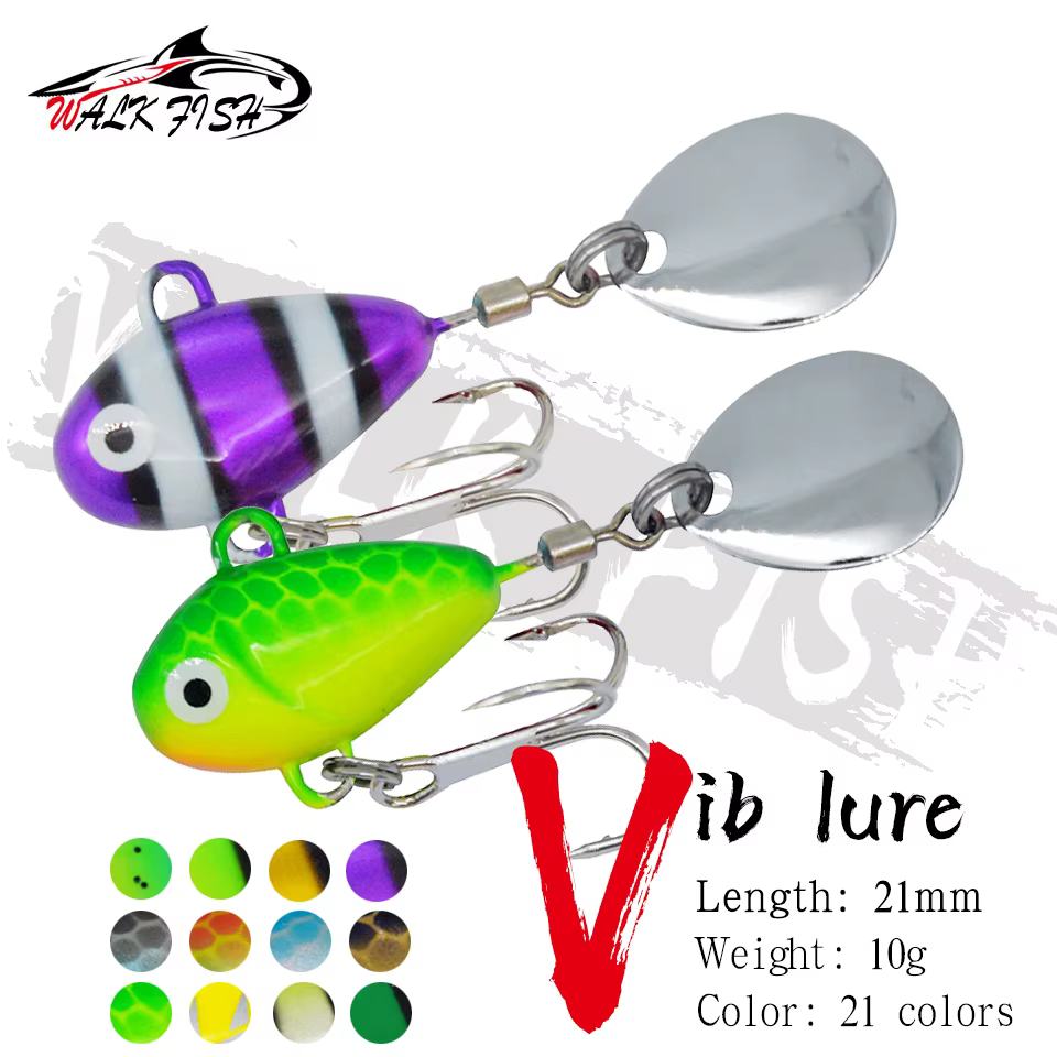 WALK FISH Señuelo giratorio Vib 10g para mar - imagen 4