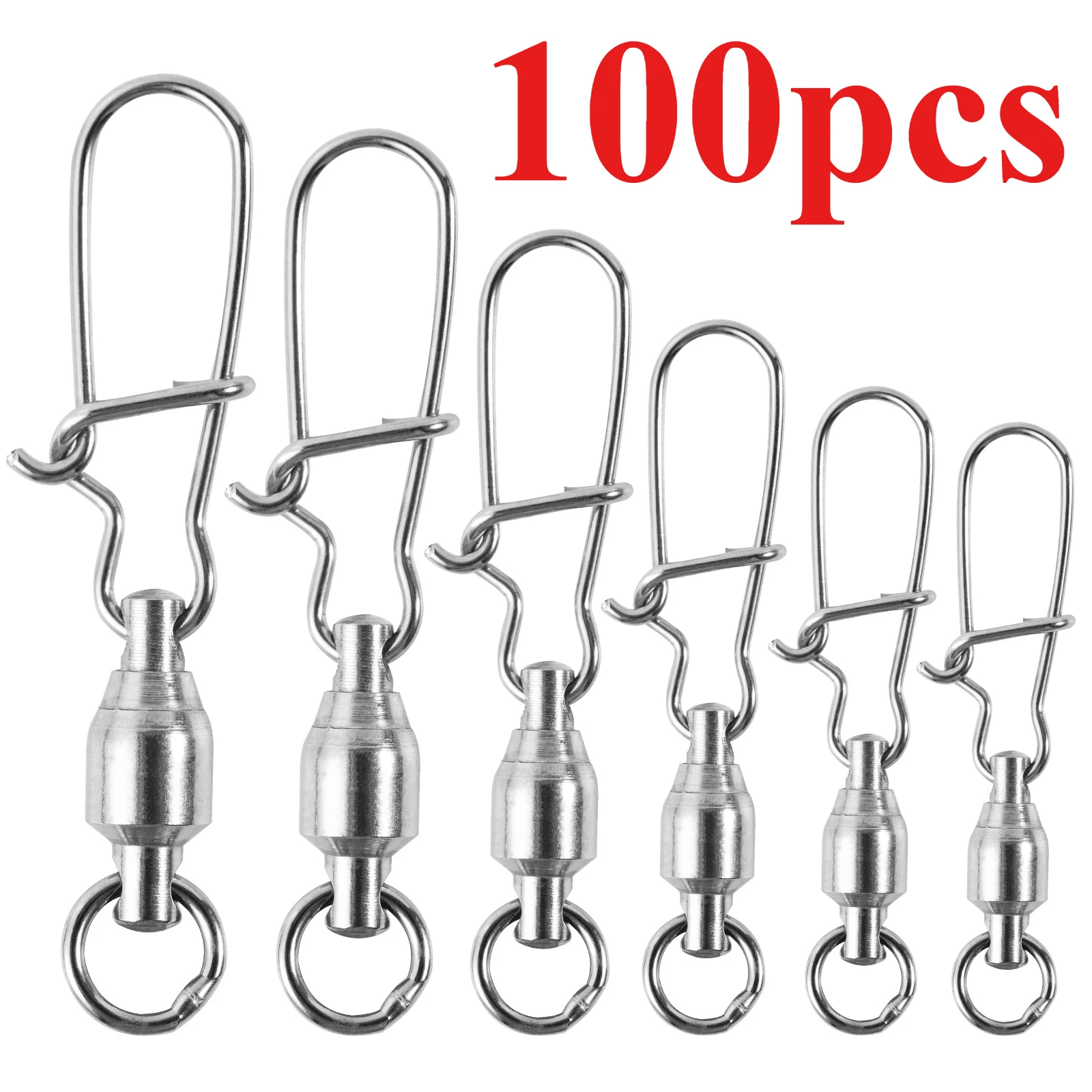 Goture grilletes giratorios con rodamiento de bolas para trolling - imagen 2