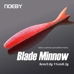 Blade Minnow Dart Worm NOEBY para lubina – cebo blando silicona
