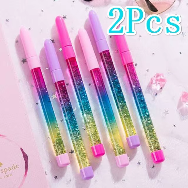 Juego bolígrafos arena movediza purpurina regalo novedoso - imagen 4