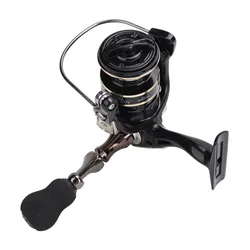 Carrete giratorio de largo alcance ligero con cómodo agarre