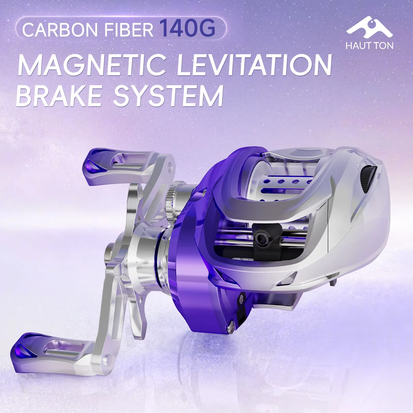 Carrete Baitcasting Carbono ultraligero 7,1:1 – 5+1 BB Frenos levitación magnética - imagen 5