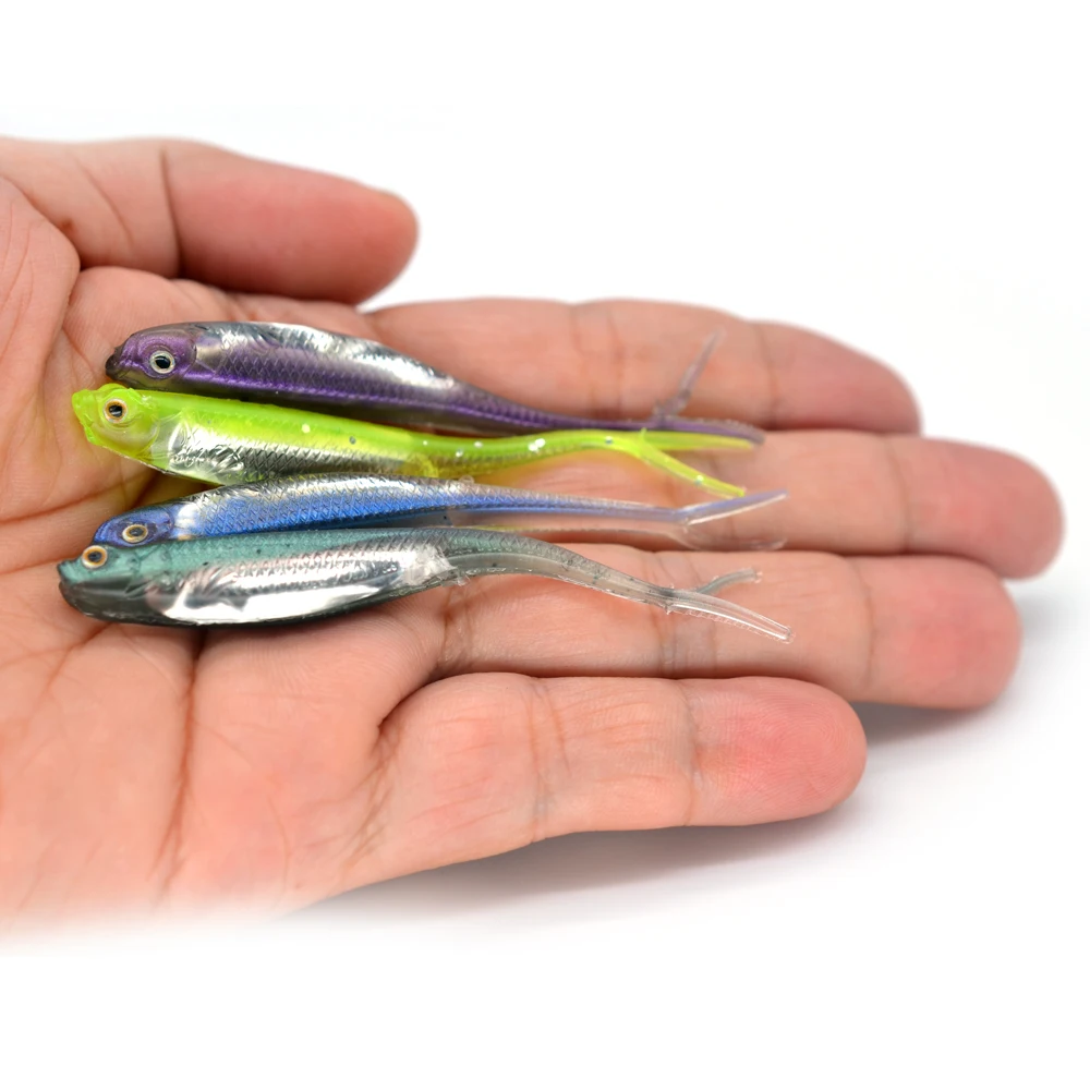MNFT Señuelo de silicona suave para pesca Swimbait 7,5 cm 1,8 g - imagen 3