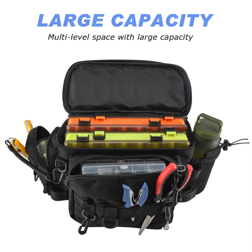 Goture Bolsa Bandolera de Pesca para Señuelos, Vinilos y Accesorios - imagen 2