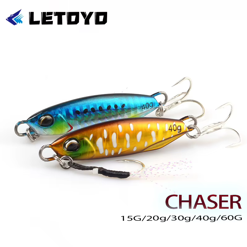 LETOYO Señuelo metálico luminoso para jigging lento