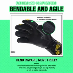 Guantes de portero de látex grueso anticolisión antideslizantes