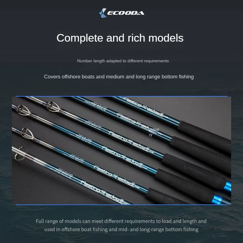 ECOODA EFSB III - caña de pescar para barco, carbono, punta luminosa - imagen 4