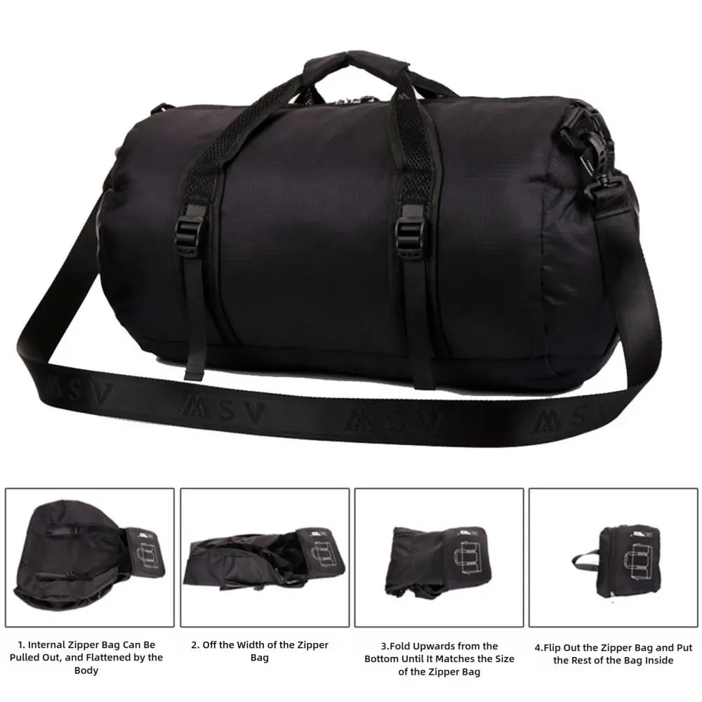 Bolsa de pesca impermeable plegable con cremallera de gran capacidad - imagen 5