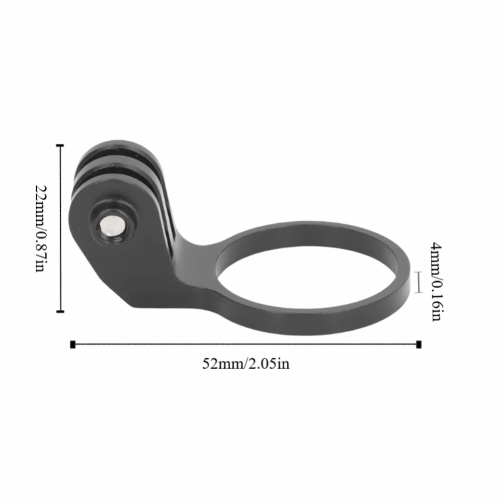 Soporte de manillar de bicicleta de aluminio pulido ajustable