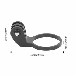 Soporte de manillar de bicicleta de aluminio pulido ajustable