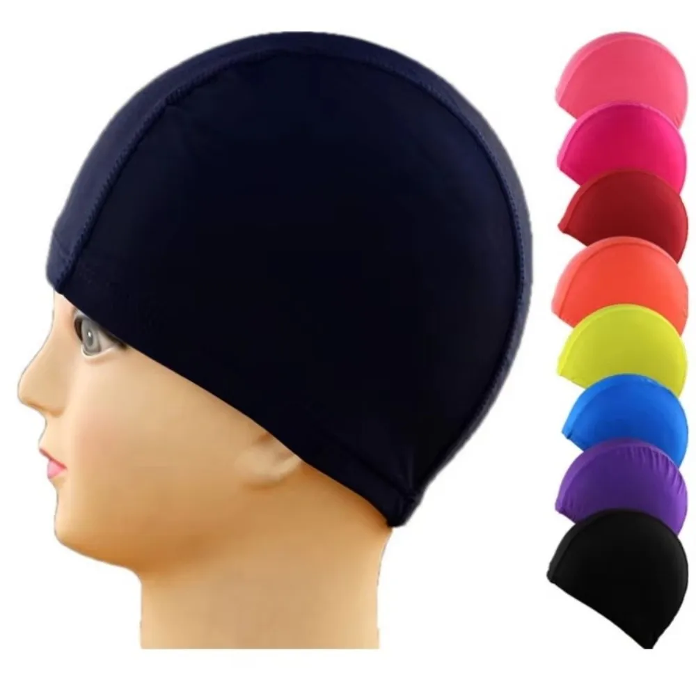 Gorro de natación impermeable de alta elasticidad – Color liso - imagen 4