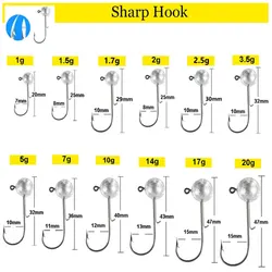 Anzuelos Jig Head MrLurion sin enganche – vástago mixto