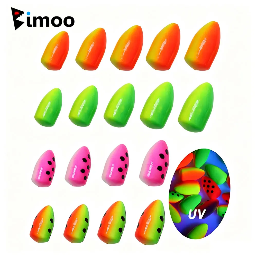 Bimoo Flotador en línea de espuma UV Señuelo trucha y agua salada - imagen 4