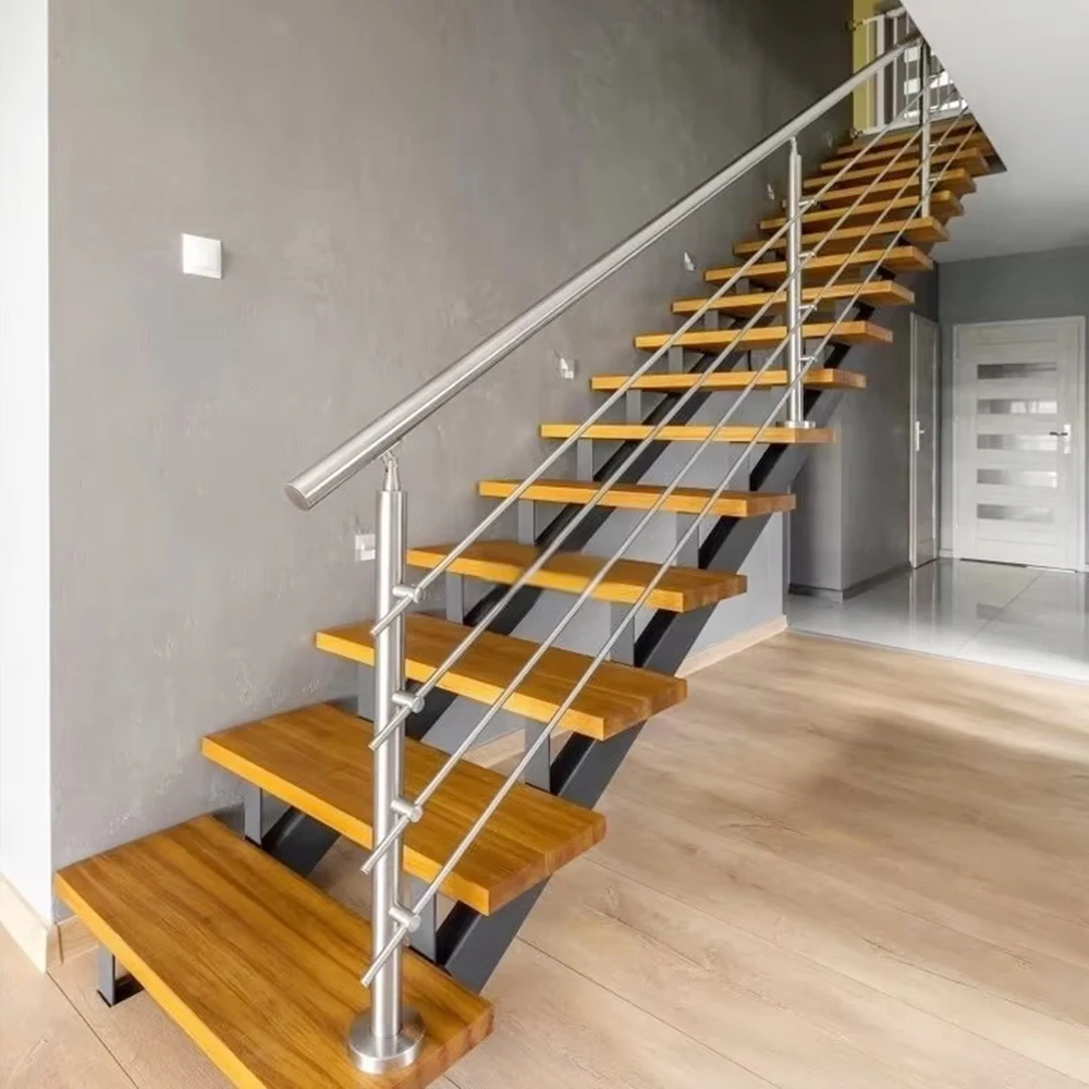 Postes barandilla acero inoxidable torneados CNC para escaleras interiores - imagen 3