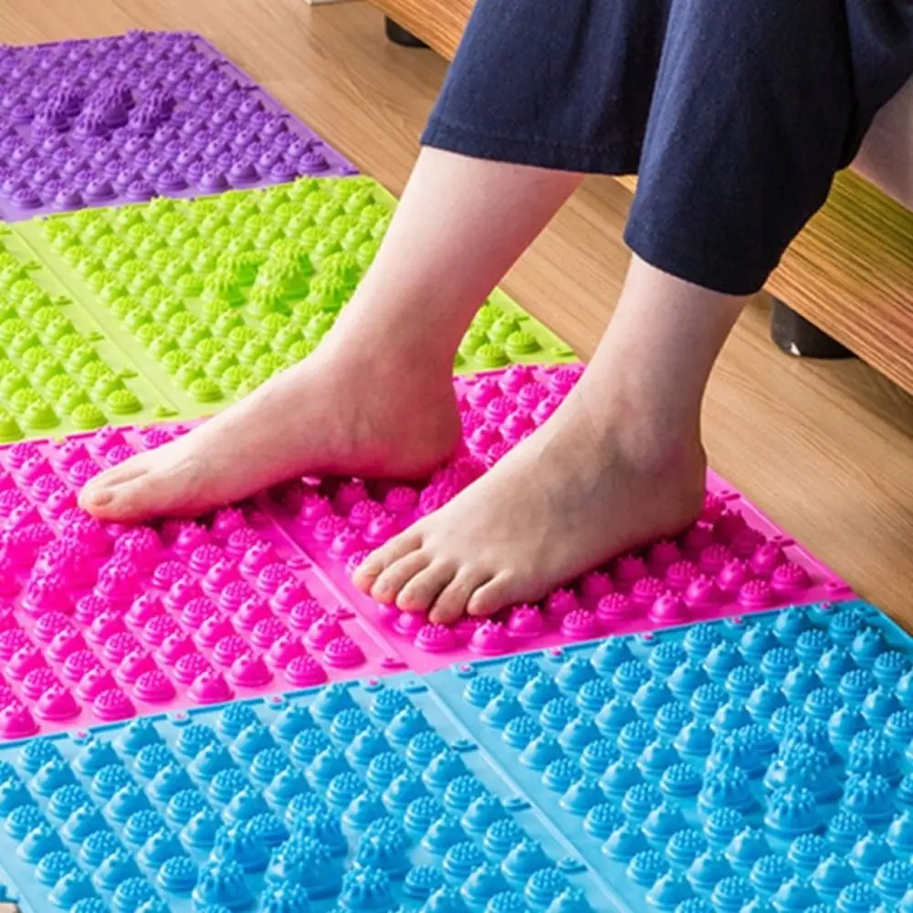 Alfombrilla de silicona para masaje de pies y mejora la circulación