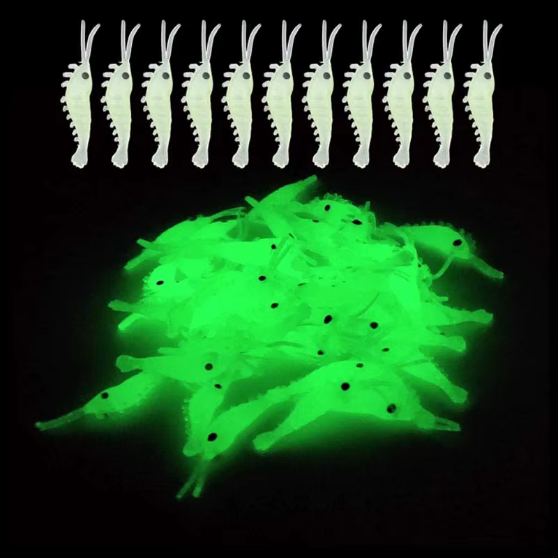 Señuelo Vinilo Camarón Luminoso para Pesca Nocturna - imagen 5