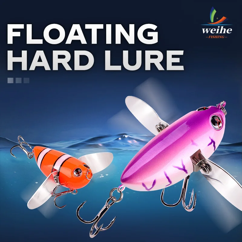 WEIHE Señuelo flotante para pesca: Pez Tiburón Volador con triple - imagen 2
