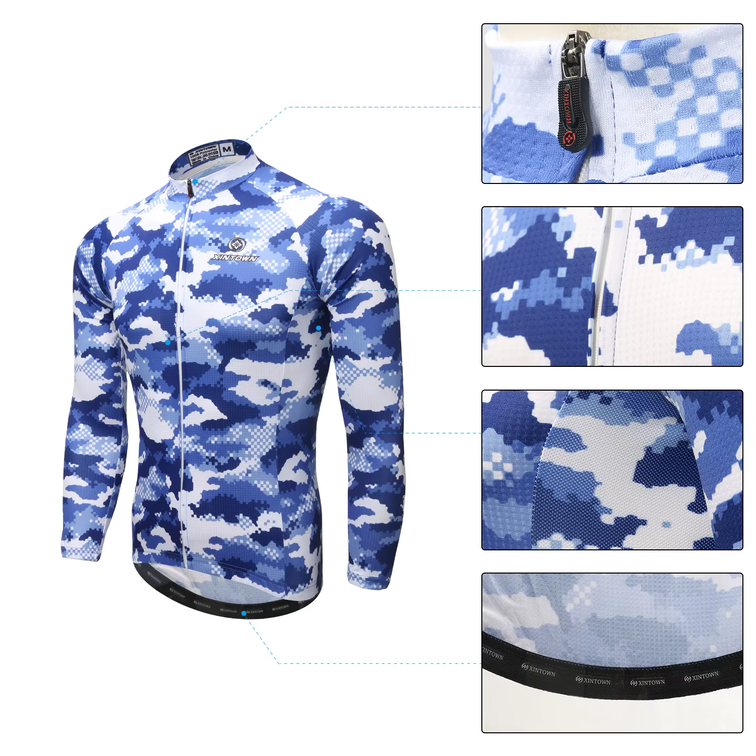 Jersey ciclismo manga larga secado rápido protección solar MTB - imagen 4