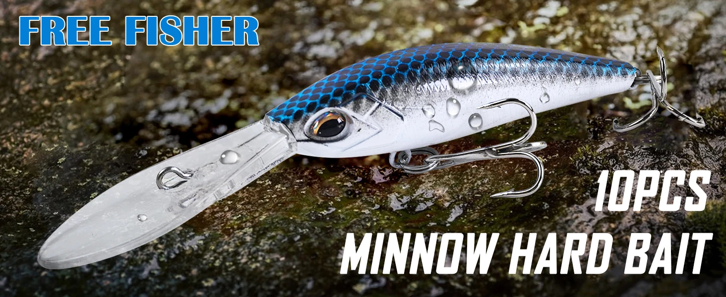 Minnow wobbler de lengua larga
