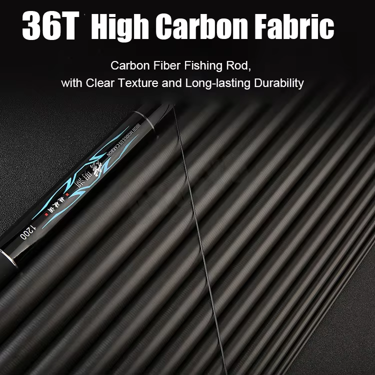 Caña telescópica fibra de carbono ultraligera para carpa - imagen 5