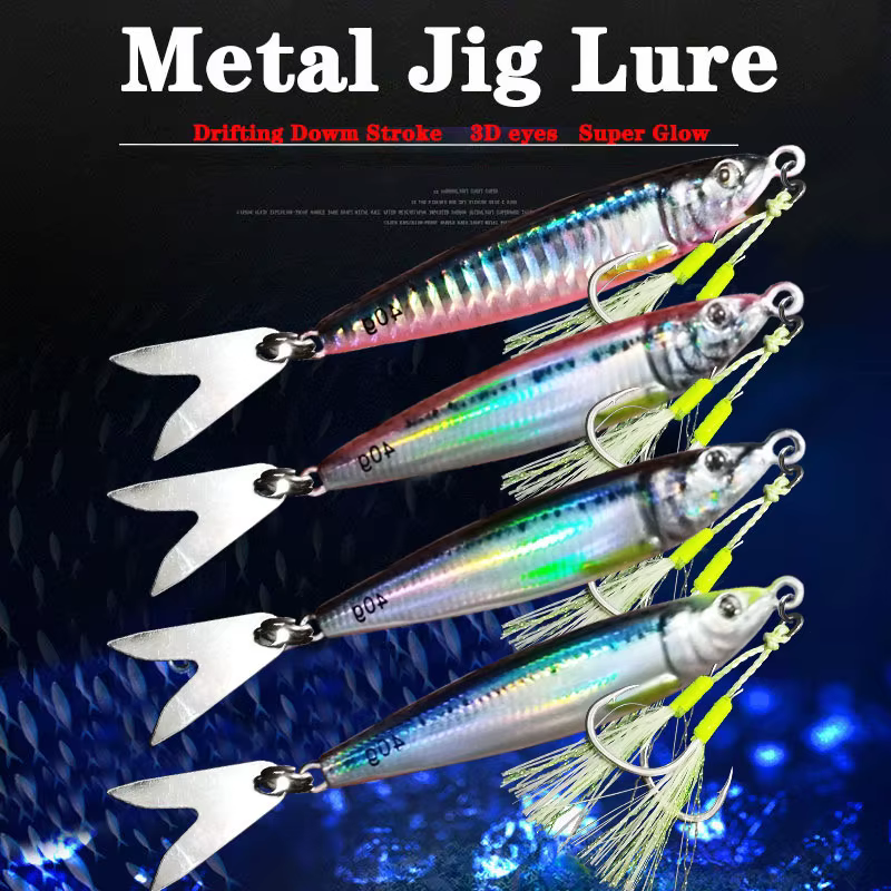 Jig metálico UV 3D para pesca deportiva – Señuelo de caída lenta - imagen 2