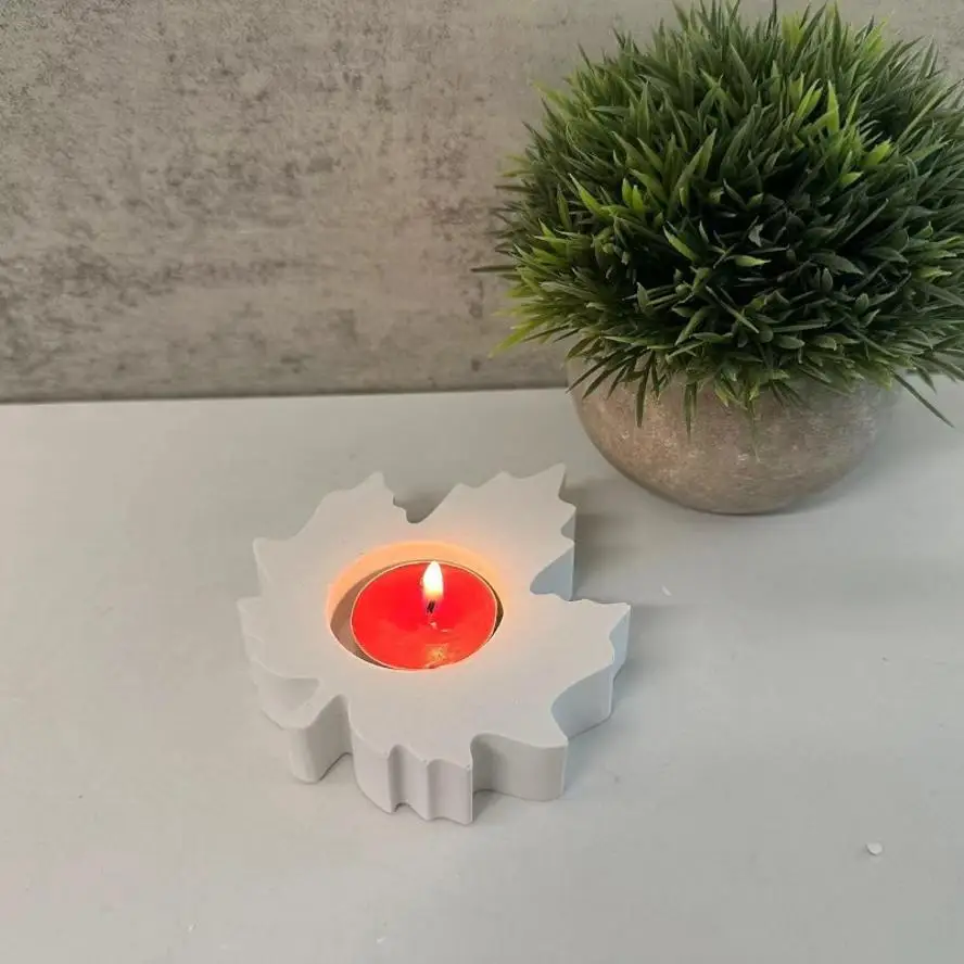 Molde de silicona hoja arce para cebo resina epoxi - imagen 3