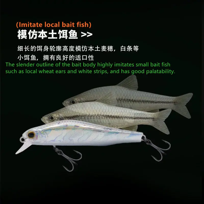 Wobbler hundible XiRen 45S/55S minnow para pesca en corriente - imagen 5