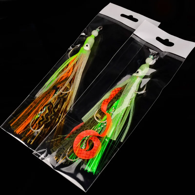 Anzuelos Jigging luminosos para pulpo, jigging lento, agua salada - imagen 4