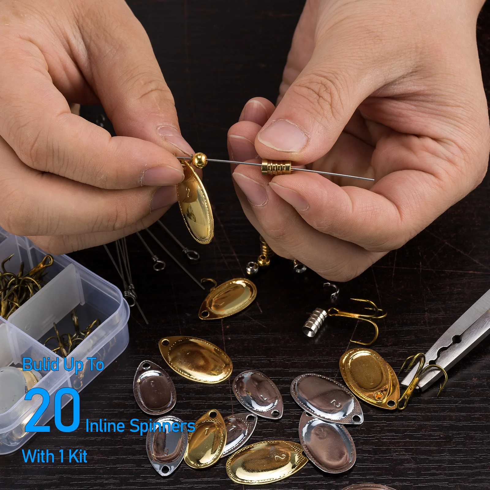 Kit DIY Señuelos Pesca – Cuchillas Giratorias, Spinners y Wobblers - imagen 2